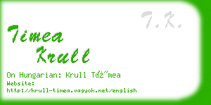 timea krull business card